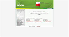 Desktop Screenshot of bip.opecgdy.com.pl